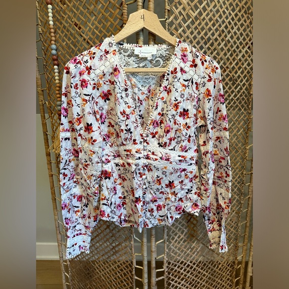 Anthropologie Tops - Anthropologie floral long sleeve top